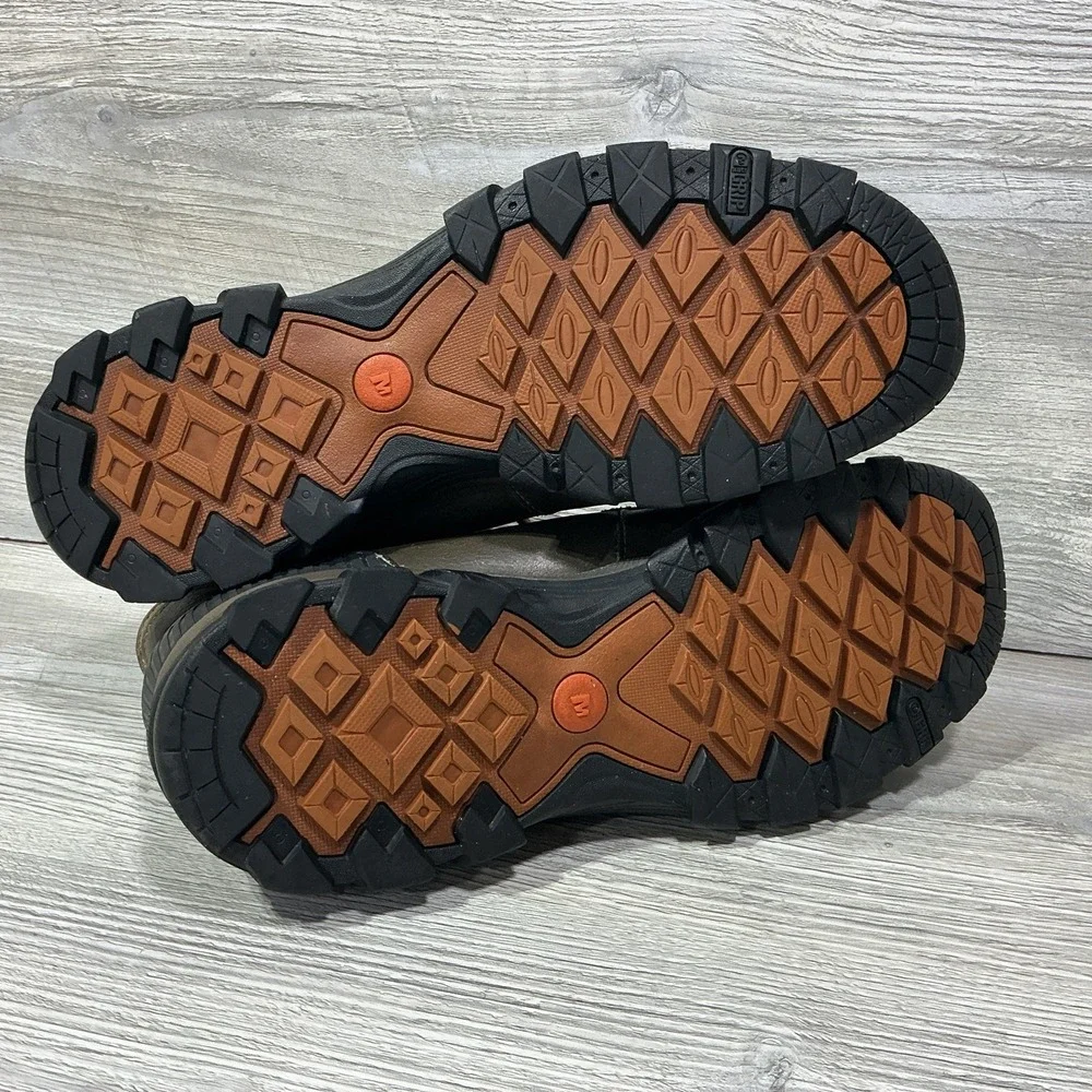 Merrell Men's Boots Canteen Brown J42043 Lace Up Outdoor Select Dry WP Size 12